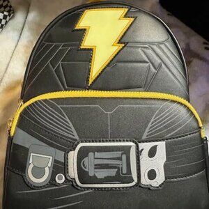 DC Loungefly Black Adam Mini Backpack – NWT, Light-Up ⚡🖤💛